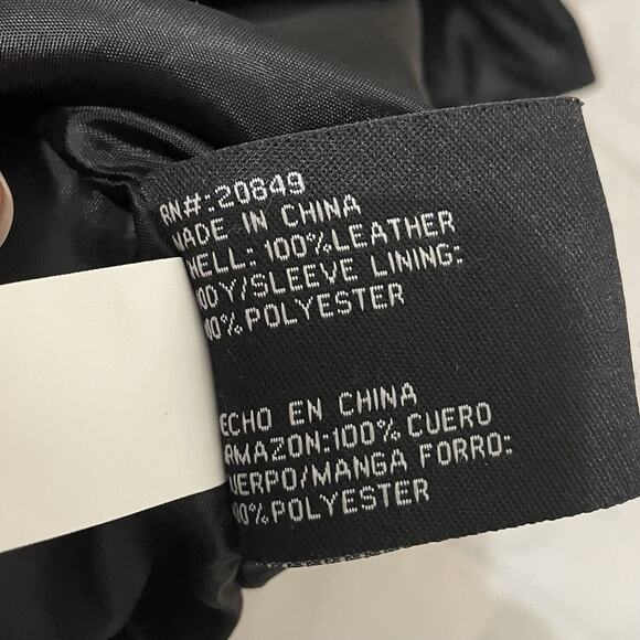 Excelled Collection Vest Men Size XL Black Genuine Leather Motorcycle Biker Moto - Picture 8 of 9